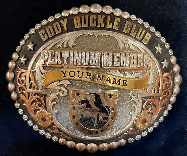 Cody Buckle Club Platinum Buckle